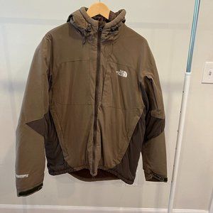 North Face Summit Series Zip Hoodie Jacket Men's Large Brown